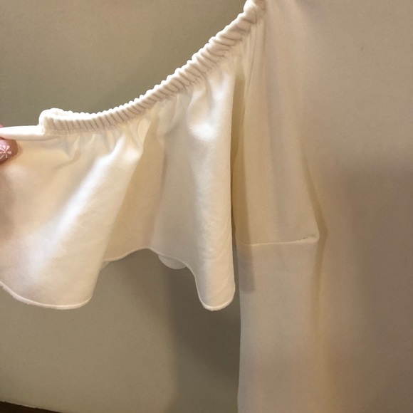 Cold shoulder ruffle mini dress - Picture 7 of 8